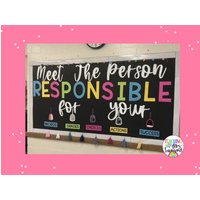 Pinnwand | Treffen Sie Die Verantwortliche Person Klassenzimmer Dekor Lehrerbedarf Guidance Ratgeber von TeachWithMrsTownsend