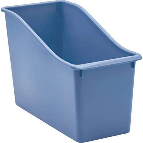 Slate Blue Plastic Book Bin Slate Blue Plastic Book Bin von Teacher Created Resources