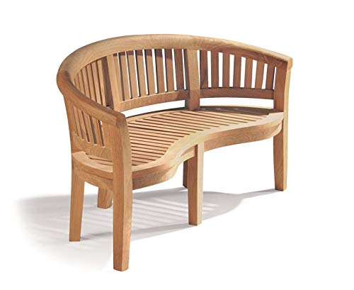 Bananenbank Avellino Teak Massivholz Breite 180 cm + 100,- € von Teako Design