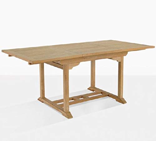 Esstisch ausziehbar Parma Teak Massivholz Breite 120 cm, Länge 180 bis 240 cm von Teako Design