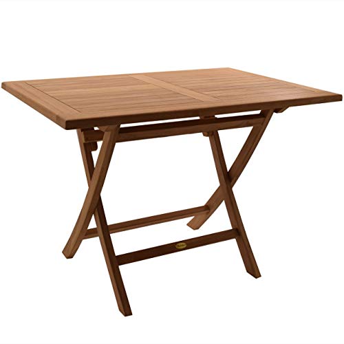 Klapptisch Rovigi Teak Massivholz Tischgröße Höhe 75 cm 110 x 70 cm + 40,- € von Teako Design