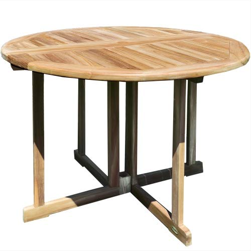 Klapptisch Savona rund Teak Massivholz Durchmesser 100 cm von Teako Design