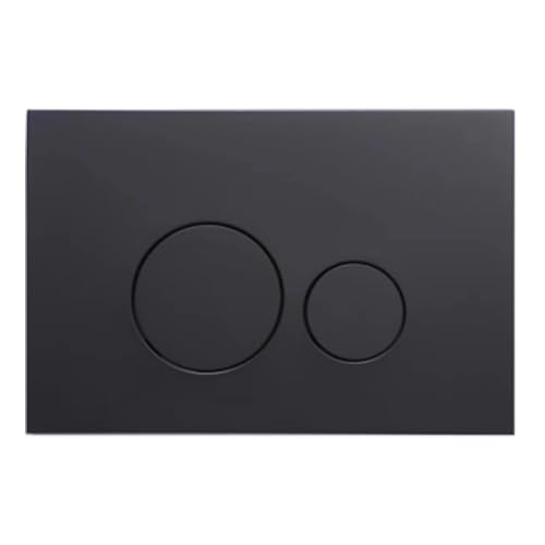 WC Drückerplatte Betätigungsplatte für Vorwandelement WC UWT01H-GE, Schwarz Runde Unterputzplatte, 264 × 164 × 12.5 mm WC Drückerplatte Betätigungsplatte für Vorwandelement WC UWT01H-GE, Schwarz Runde Unterputzplatte, 264 × 164 × 12.5 mm von Teal Home