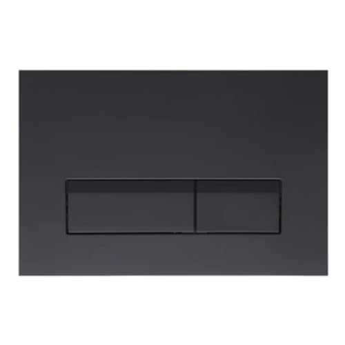 WC Drückerplatte Betätigungsplatte für Vorwandelement WC UWT01H-GE, Schwarze Quadratische Unterputzplatte, 264 × 164 × 12.5 mm von Teal Home