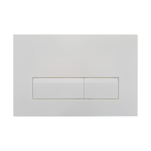 WC Drückerplatte Betätigungsplatte für Vorwandelement WC UWT01H-GE, Weiß lackiert Quadratische Unterputzplatte, 264 × 164 × 12.5 mm von Teal Home