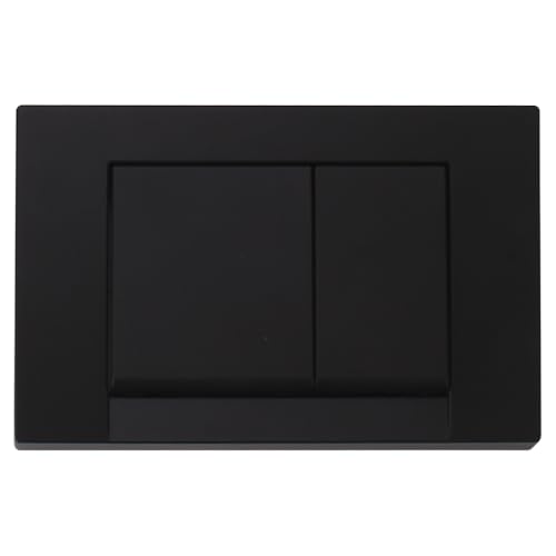 WC Drückerplatte Betätigungsplatte für Vorwandelement WC UWT02L-GE, Schwarze quadratische Unterputzplatte, 212 × 142 × 20 mm von Teal Home