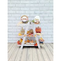 Thanksgiving Tiered Tablett Set | Dankbar Blessesd Gobble Abgestuftes Danke Sagen 10Er Diy von TealMoonCreation