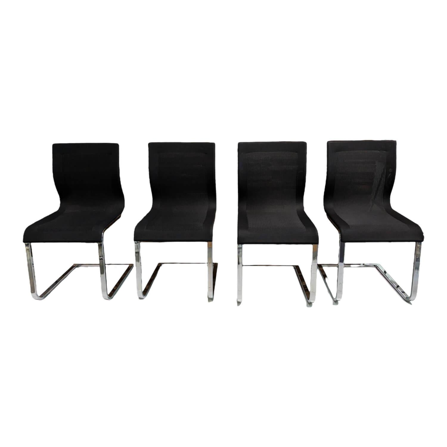 4er-Set Stuhl Magnum Freischwinger Stricktex 4er-Set Stuhl Magnum Freischwinger Stricktex von Team 7