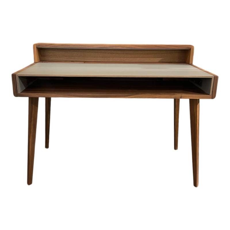 Sekretär Sol Platte Leder Origin Mittelgrau Grau Gestell Nussbaum Natur Inklusiv... Sekretär Sol Platte Leder Origin Mittelgrau Grau Gestell Nussbaum Natur Inklusiv... von Team 7