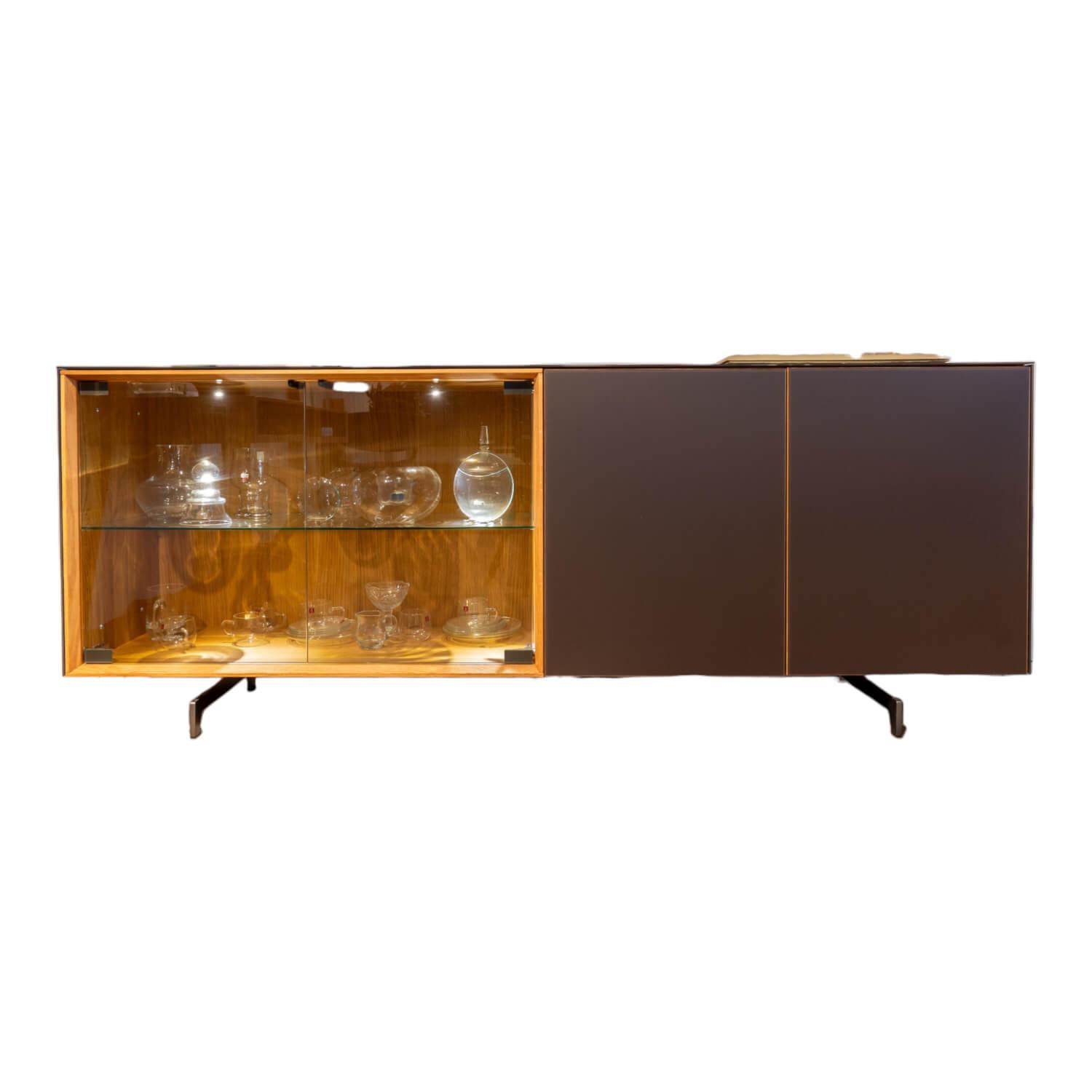 Sideboard Cubus AC 65 Innen Buche Außen Eiche Glastüren Mit Touchbeschlag von Team 7