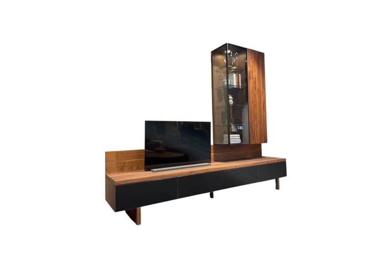Team 7 Anbauschrank Anbauwand Cubus CWW114B Nussbaum Naturöl 9 Griff Touchbeschlag TB von Team 7