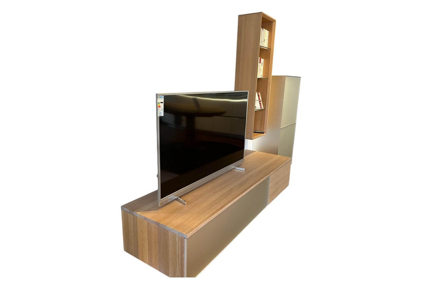 Team 7 Anbauschrank Wohnwand Cubus Eiche Weißöl Glas Matt Pearl Touchbeschlag Team 7 Anbauschrank Wohnwand Cubus Eiche Weißöl Glas Matt Pearl Touchbeschlag von Team 7