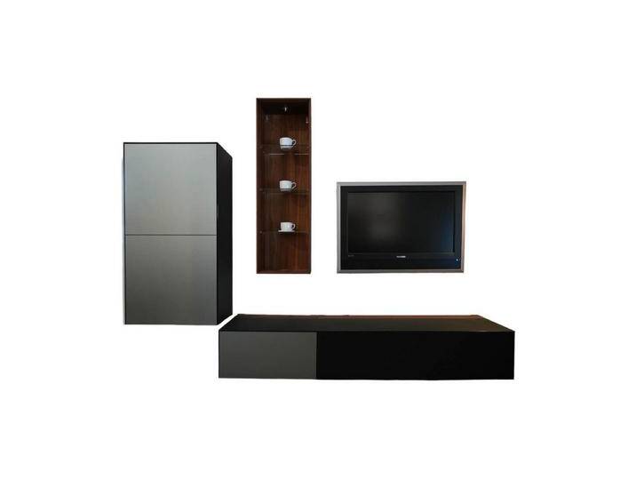 Team 7 Anbauschrank Wohnwand Cubus Pure 8 In Nussbaum Naturgeölt Fronten In Glas Stahl von Team-7