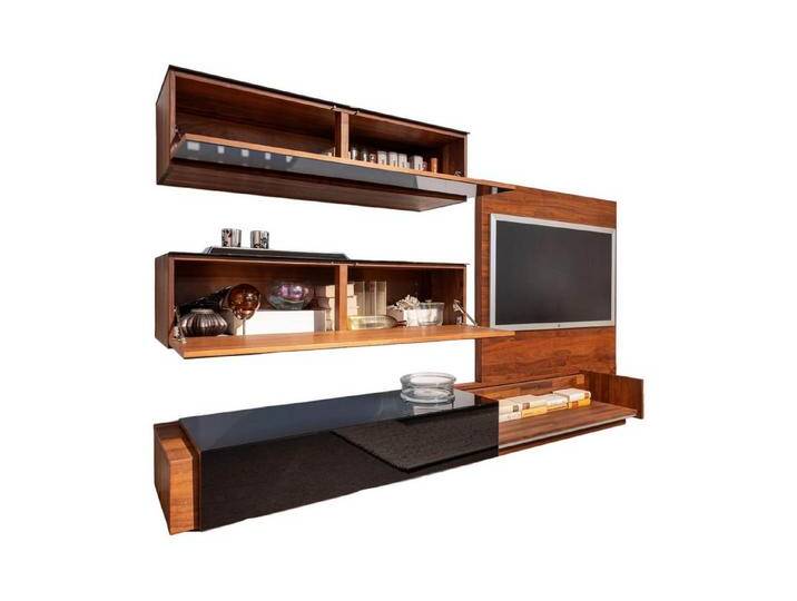 Team 7 Anbauschrank Wohnwand Mit TV Wand Und Hängeschränken Kirschbaum Team 7 Anbauschrank Wohnwand Mit TV Wand Und Hängeschränken Kirschbaum von Team-7