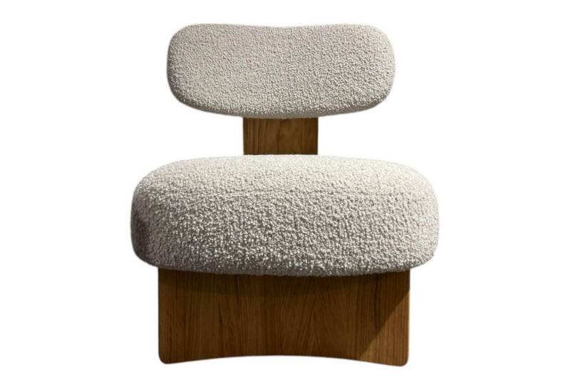 Team 7 Cocktailsessel Lounge Chair Elliot Stoff Numbus Nuvola Grau Gestell Eiche Natur von Team 7