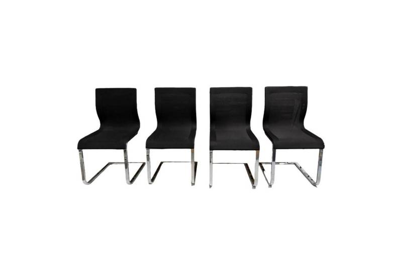 Team 7 Essgruppe 4er-Set Stuhl Magnum Freischwinger Stricktex von Team 7