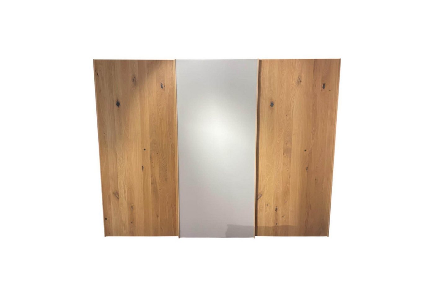 Team 7 Kleiderschrank Schwebetürenschrank Soft Eiche Wild Weißöl Farbglas Matt Hellgrau Team 7 Kleiderschrank Schwebetürenschrank Soft Eiche Wild Weißöl Farbglas Matt Hellgrau von Team 7