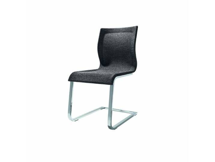Team 7 Magnum Freischwinger mit Leder- oder Stricktexbezug - Stricktex anthrazit , Stahl chrom glänzend Team 7 Magnum Freischwinger mit Leder- oder Stricktexbezug - Stricktex anthrazit , Stahl chrom glänzend von Team-7