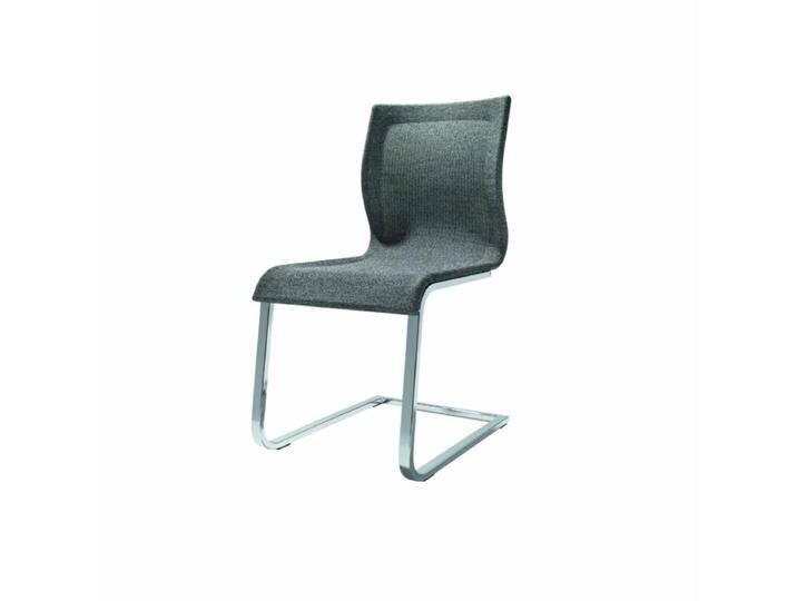 Team 7 Magnum Freischwinger mit Leder- oder Stricktexbezug - Stricktex mittelgrau meliert , Stahl chrom glänzend Team 7 Magnum Freischwinger mit Leder- oder Stricktexbezug - Stricktex mittelgrau meliert , Stahl chrom glänzend von Team-7