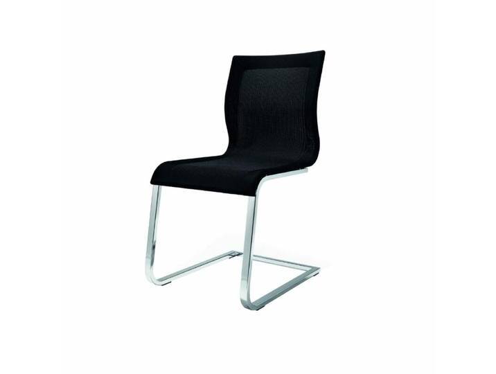 Team 7 Magnum Freischwinger mit Leder- oder Stricktexbezug - Stricktex schwarz , Stahl chrom glänzend Team 7 Magnum Freischwinger mit Leder- oder Stricktexbezug - Stricktex schwarz , Stahl chrom glänzend von Team-7