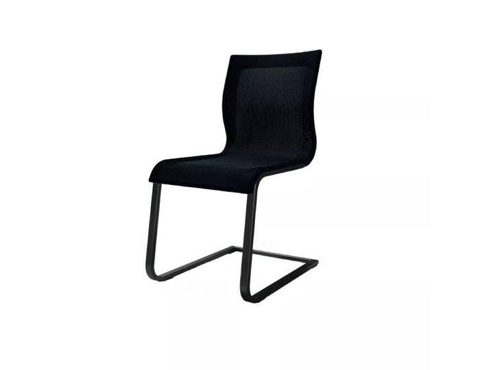 Team 7 Magnum Freischwinger mit Leder- oder Stricktexbezug - Stricktex schwarz , Stahl pulverbeschichtet schwarz matt Team 7 Magnum Freischwinger mit Leder- oder Stricktexbezug - Stricktex schwarz , Stahl pulverbeschichtet schwarz matt von Team-7