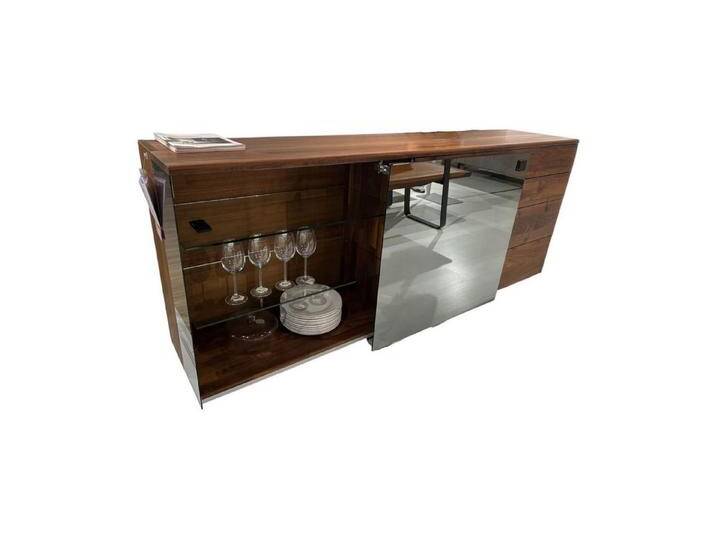 Team 7 Sideboard Sideboard Nox Nussbaum Wild Naturöl Glasausführung Palladium Glas Team 7 Sideboard Sideboard Nox Nussbaum Wild Naturöl Glasausführung Palladium Glas von Team-7