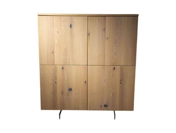 Team 7 Standvitrine Highboard Cubus Eiche Weßgeölt Gestell Bronze Matt Innenfach aus Glas Team 7 Standvitrine Highboard Cubus Eiche Weßgeölt Gestell Bronze Matt Innenfach aus Glas von Team-7