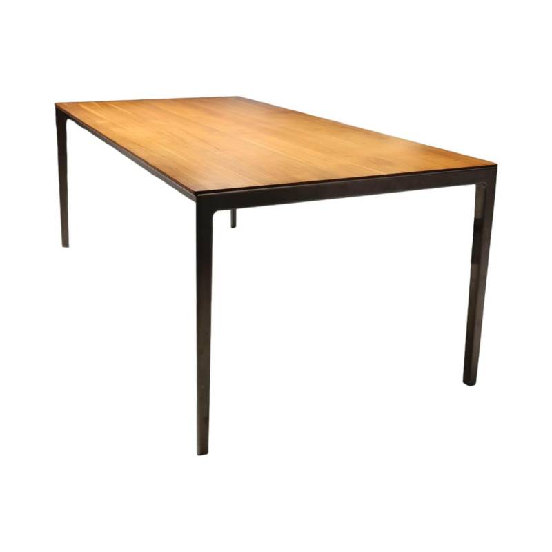 Esstisch Tak TRTM20101 Platte Nussbaum Fußgestell Stahl Bronze Matt mit 100cm Au... von Team 7