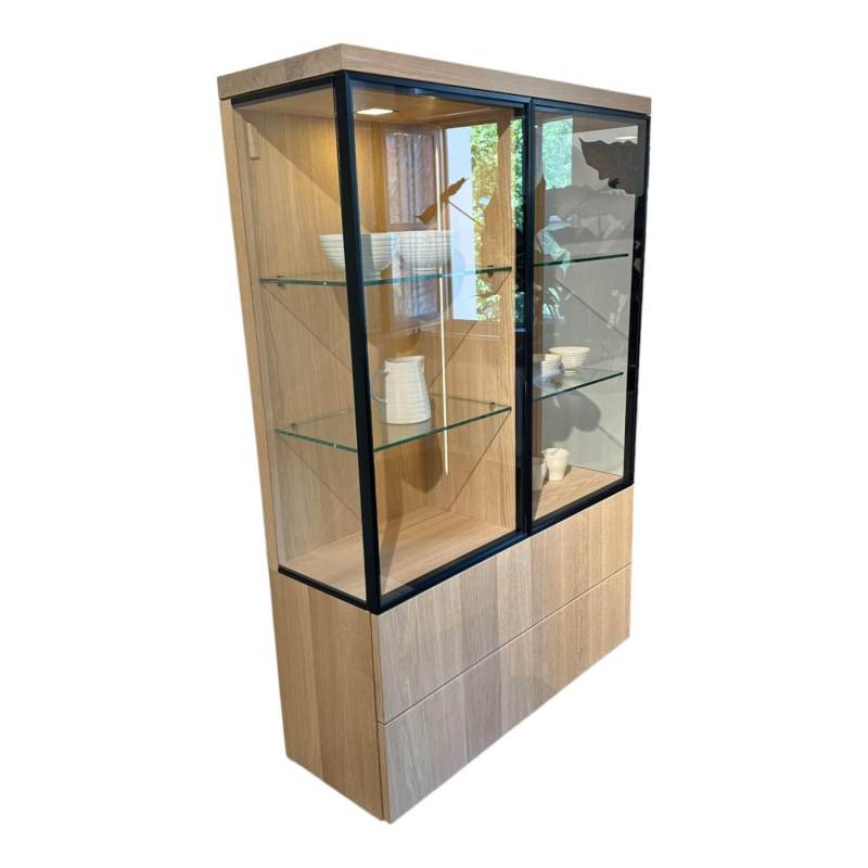 Vitrine Cubus Eiche Weißöl Inne Buche Inklusive Beleuchtung Mit Fernbedienung Vitrine Cubus Eiche Weißöl Inne Buche Inklusive Beleuchtung Mit Fernbedienung von Team 7
