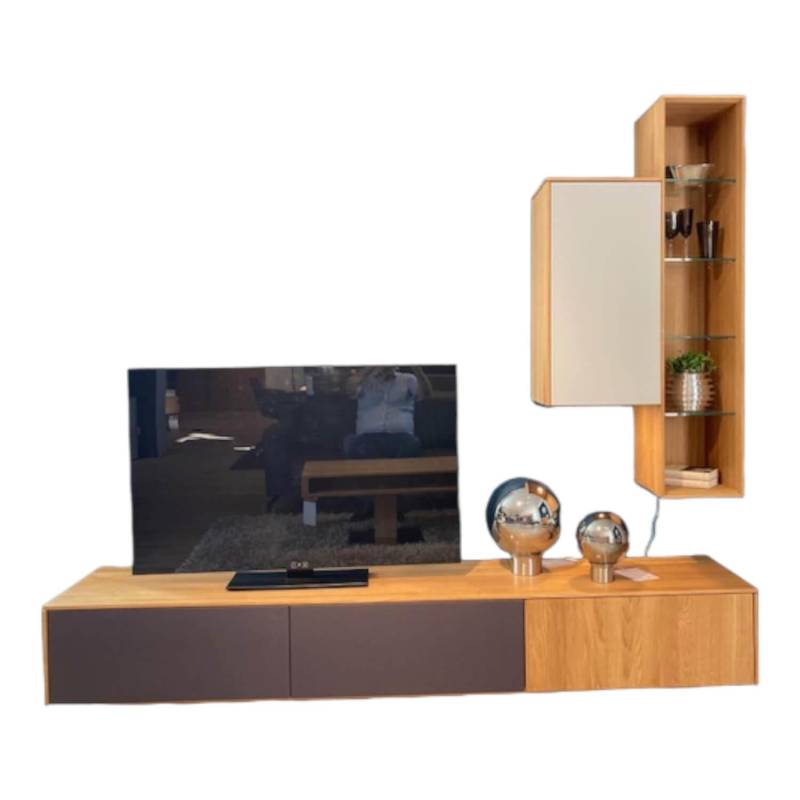 Wohnwand Filigno Eiche Massiv Natur Geölt Wohnwand Filigno Eiche Massiv Natur Geölt von Team 7