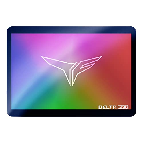 Delta MAX LITE RGB 1 TB, SSD T253TM001T0C325(Negro, SATA 6 GB/S, 2,5 Zoll) von TEAMGROUP