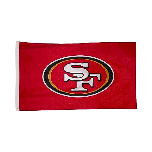 Team Sports America NFL San Francisco 49ers 7,6 x 12,7 cm große Outdoor-Flagge mit Ösen, robuste Flagge und Banner für den Außenbereich, Garten, Terrasse, Innenwanddekoration, funktioniert mit von Team Sports America