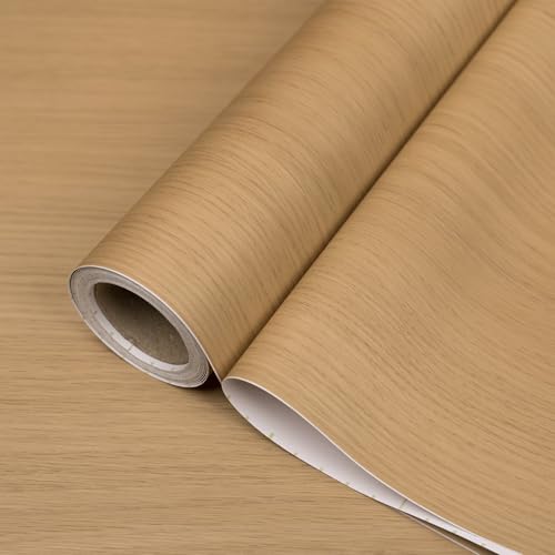 Team Value Möbelfolie Selbstklebend Holzoptik – 60x500cm Wandfolie Abwaschbar, Dicke PVC Küchenfolie, Wandschutzfolie Hitzebeständig, Wasserfest Tapete für Möbel & Wände. von Team Value