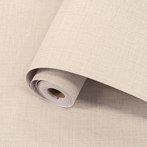 Team Value Wandschutzfolie Selbstklebend 60x300cm – Stoffoptik Folie, Möbelfolie Selbstklebend, Wasserdicht,Feuerhemmend, Für Wohnzimmer Schlafzimmer. von Team Value