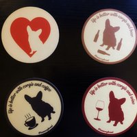Corgis Herz Untersetzer von TeamCorgi