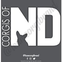 Corgis Von North Dakota Aufkleber Corgis Von North Dakota Aufkleber von TeamCorgi