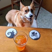 Fliegender Corgis-Untersetzer von TeamCorgi