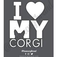 I Love My Corgis Aufkleber I Love My Corgis Aufkleber von TeamCorgi