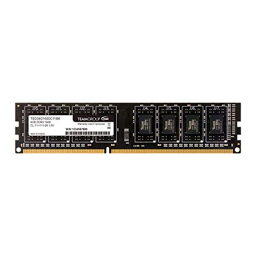 TEAMGROUP TED34G1600C1101 Memory D3 1600 4GB C11 Elite Schwarz TEAMGROUP TED34G1600C1101 Memory D3 1600 4GB C11 Elite Schwarz von TEAMGROUP