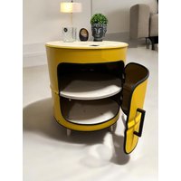 Fassbar Minibar Barrel Wood Steel Whisky Shelf Couchtisch Beistelltisch Tableau Baril Tunna Tabell Tønde Theke Schrank Kommode Tv Board von TeamLoftdesign