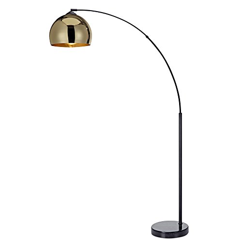 Stehleuchte Stehlampe Standleuchte LED Gold Arquer Versanora VN-L00012-EU von Teamson Home