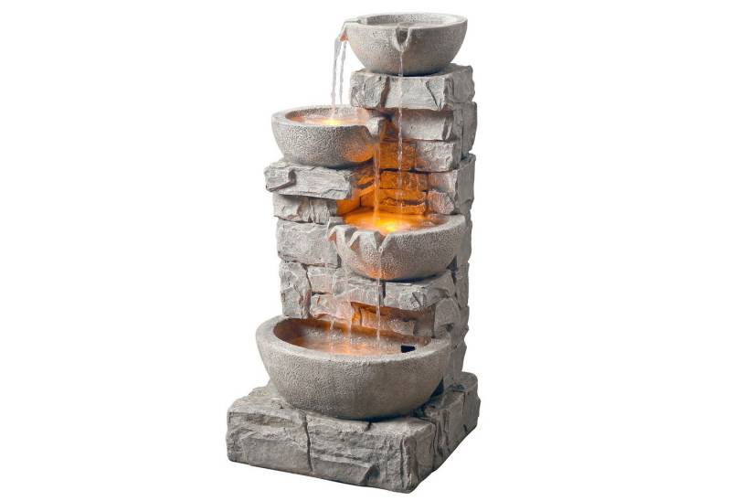 Teamson Home Gartenbrunnen mit LED-Leuchten von Teamson Home