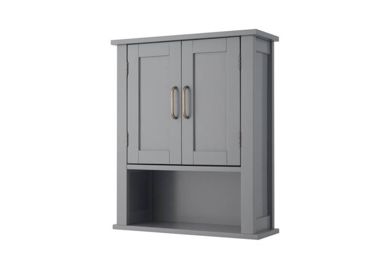 Teamson Home Hängeschrank Wandschrank Mercer Mid-Century Holz grau von Teamson Home