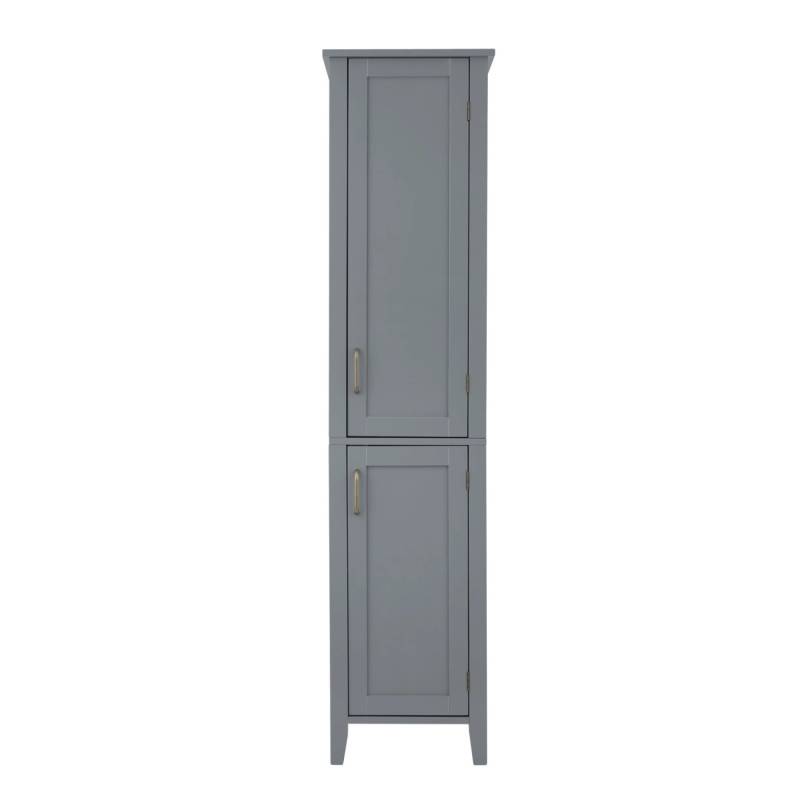 Teamson Home Mercer Badezimmermöbel Leinenturm Hoher Lagerschrank Grau von Teamson Home