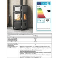 Eek a Kaminofen mit Backfach Herdplatte Panoramakamin Dreiseitig Glas Teba tks 19 Mehrfachbelegung Holzofen 12 kW Kamin Ofen Holz Holzherd Kochplatte von Teba