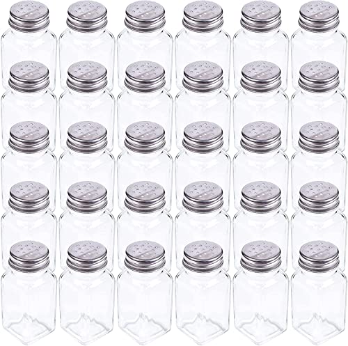 Tebery 30 Stück Salz und Pfeffer Streuer, 80ml Gewürzflasche, Pfefferkrug Salzstreuer für Küche, Restaurant, klassisches Design Salz- und Pfefferstreuer-Set von Tebery
