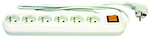 TEC HIT 850614 Steckdosenleiste, 6-fach, 16 A + T, mit Schalter, weiß TEC HIT 850614 Steckdosenleiste, 6-fach, 16 A + T, mit Schalter, weiß von Tec Hit
