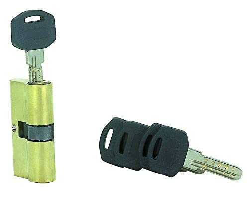 Tec Hit 425760 Zylinder Hohe Sicherheit incopiables Messing 60 mm mit 5 Schlüsseln von Tec Hit