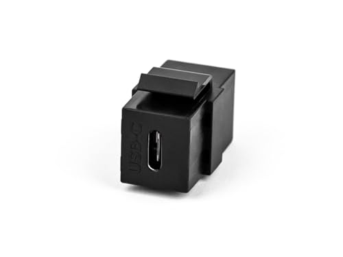 TecLines TKM003B Keystone USB-C 3.1 Modul 36W, schwarz von TecLines
