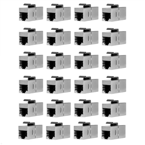TecLines TKM015 Keystone Modul LAN CAT 7 RJ45 Buchse/Buchse (24) von TecLines